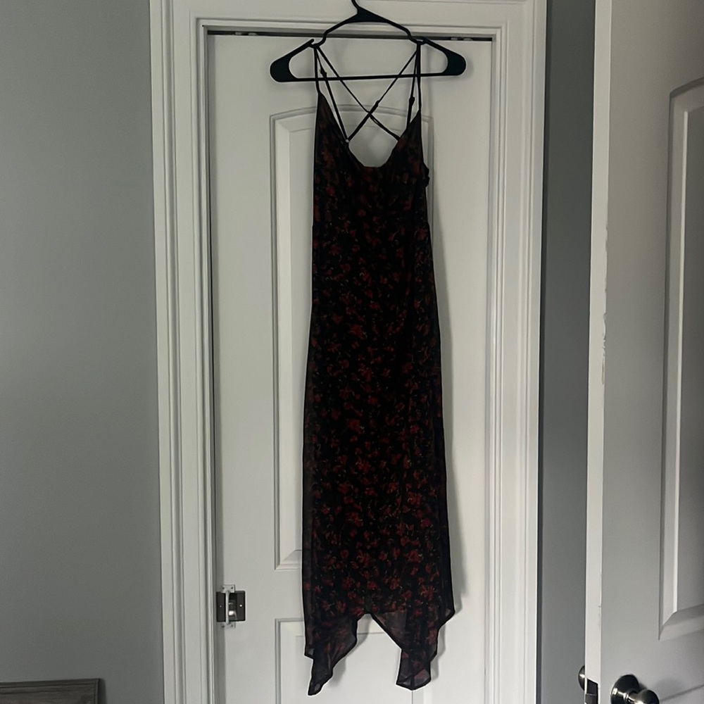 90s style floral dress